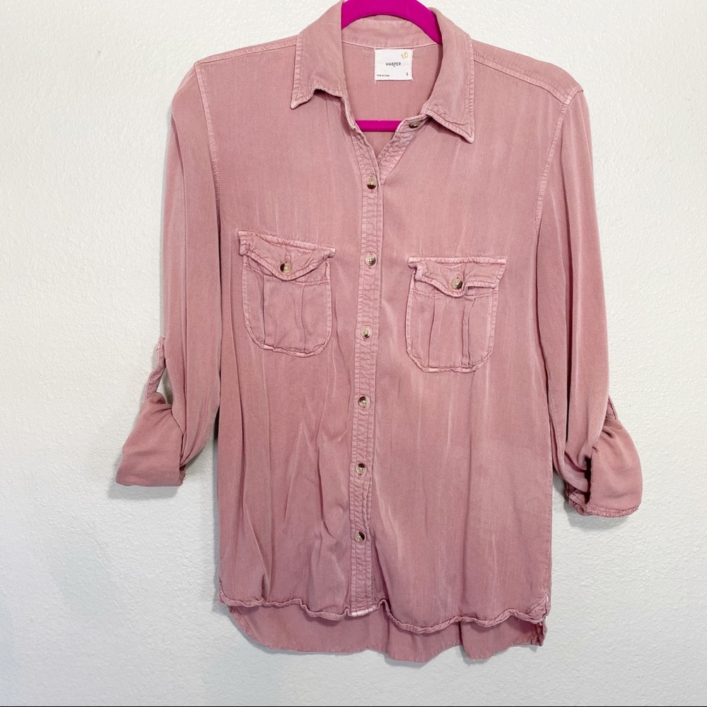 Harper long sleeve button down